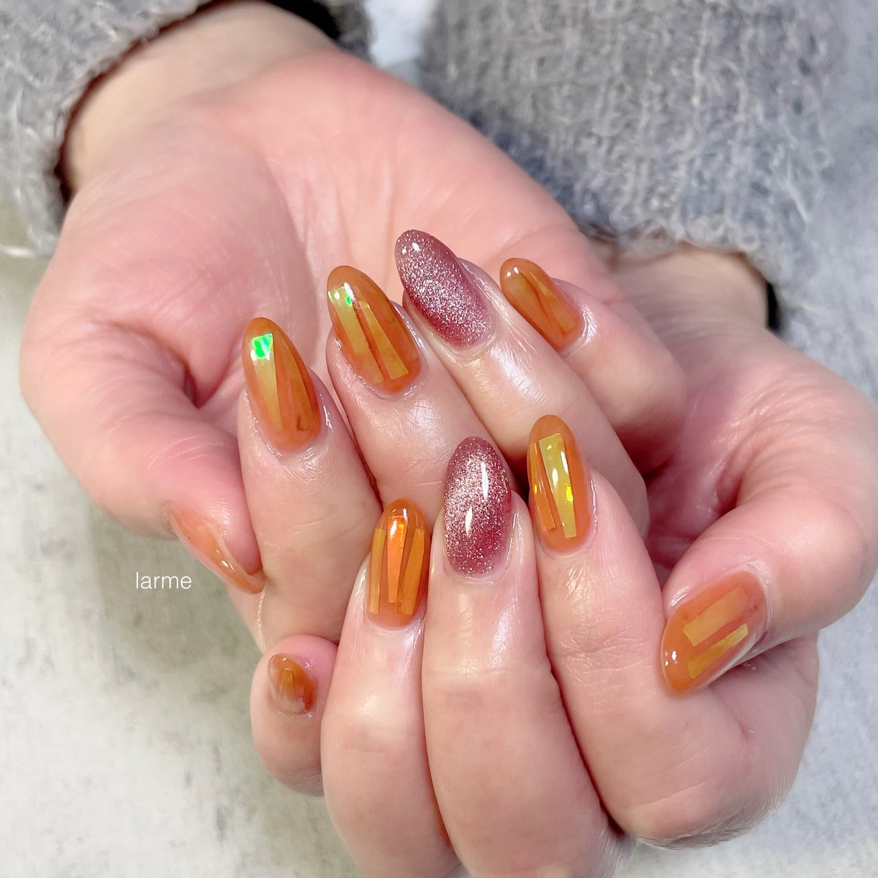 ハンド オレンジ Nailroomlarmeのネイルデザイン No ネイルブック