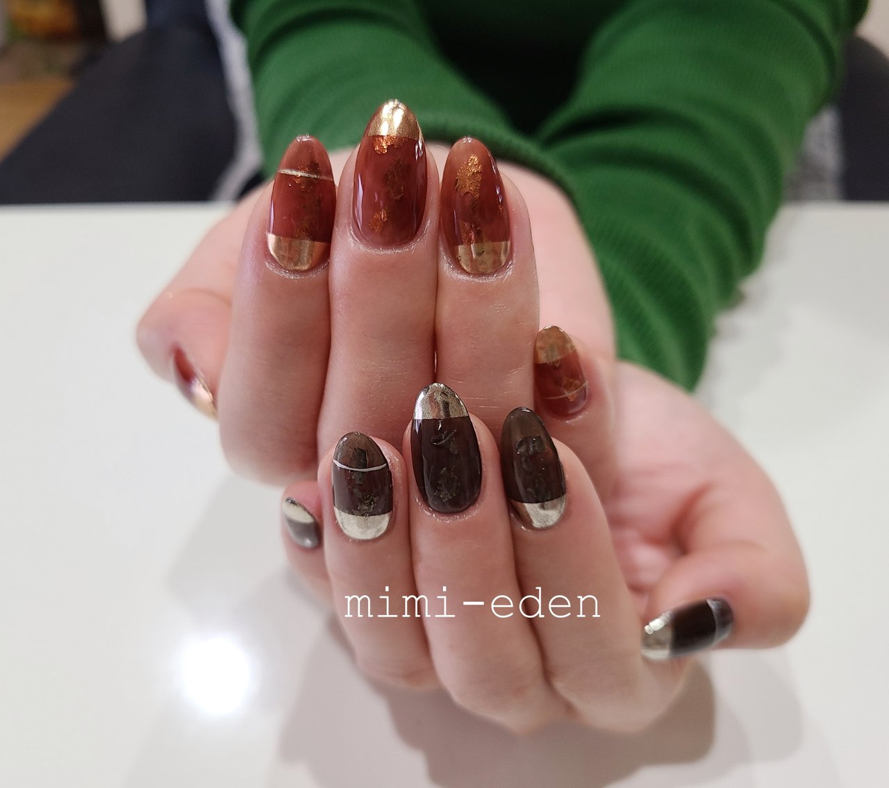 秋 冬 パーティー デート ハンド Nail Mimiedenのネイルデザイン No ネイルブック