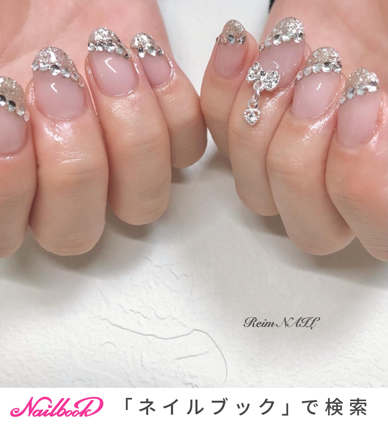 新品　ripinail リピネイル　フレンチ✖️ビジュー ripinail