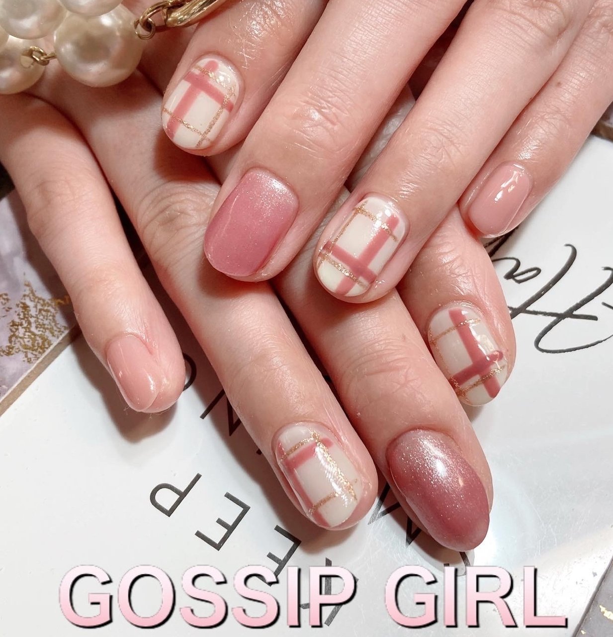 オールシーズン バレンタイン オフィス デート ハンド Gossip Girlのネイルデザイン No ネイルブック