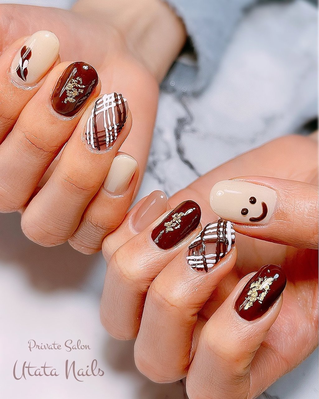 現品ネイルチップ バレンタインネイル ハートネイル ちゅるんネイル  