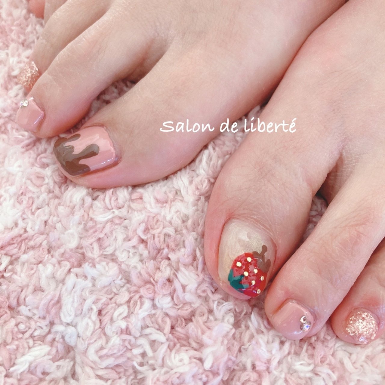 フット ビジュー デコ トロピカル スイーツ 旭市ネイルサロン リベルテ Salon De Liberte アイラッシュ匝瑳市ネイルサロンの ネイルデザイン No ネイルブック