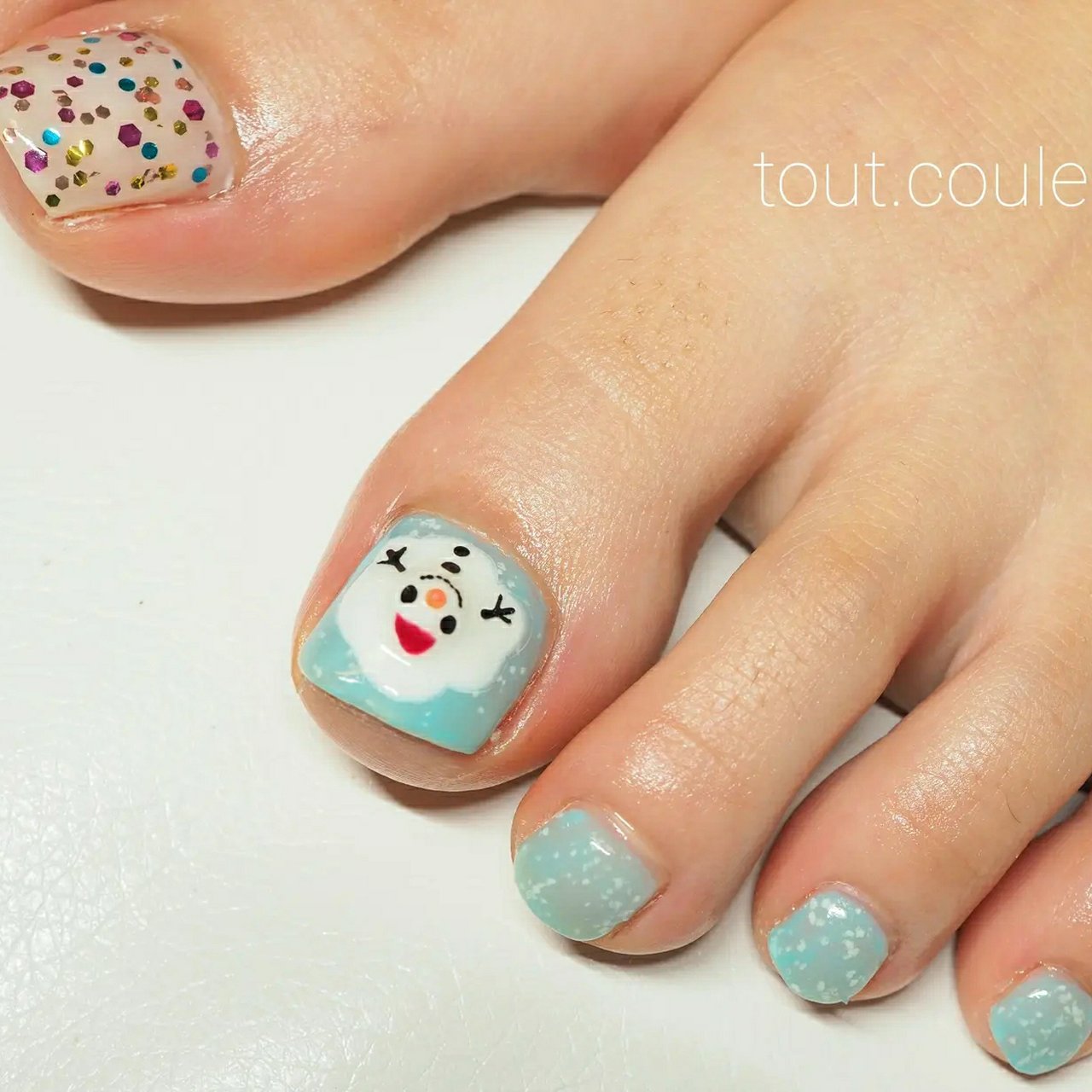 冬 フット シンプル 3d ショート Tout1845のネイルデザイン No ネイルブック