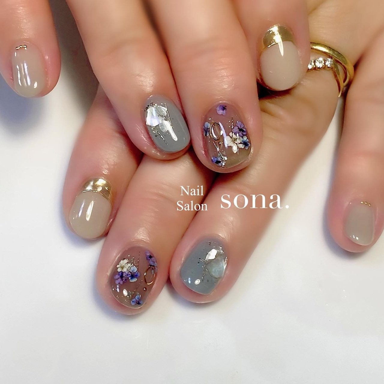 冬 オールシーズン オフィス ブライダル ハンド Sona ソナ のネイルデザイン No ネイルブック