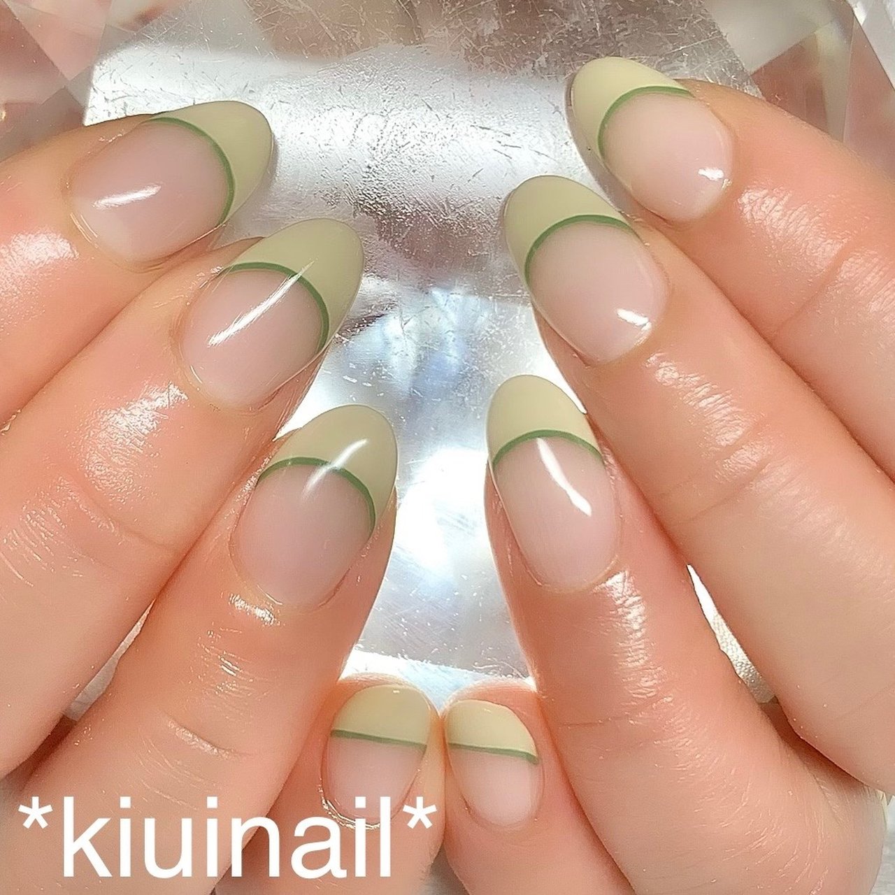 オールシーズン ハンド フレンチ ミディアム ベージュ Kiuinailのネイルデザイン No ネイルブック