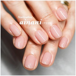ハンド/シンプル/ワンカラー/ショート/ジェルネイル - さちえのネイル