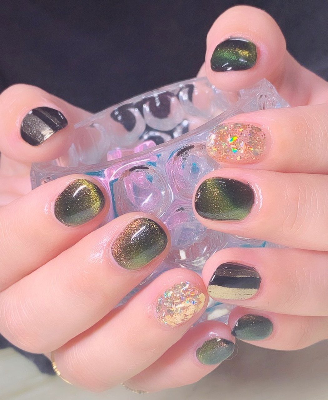 オールシーズン ハンド ホログラム ラメ マグネット 彩爪花のネイルデザイン No ネイルブック