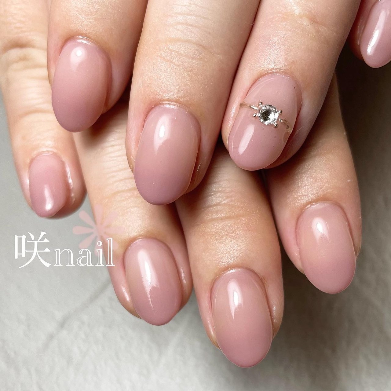 春 オールシーズン オフィス デート ハンド 咲nail サキネイル のネイルデザイン No ネイルブック