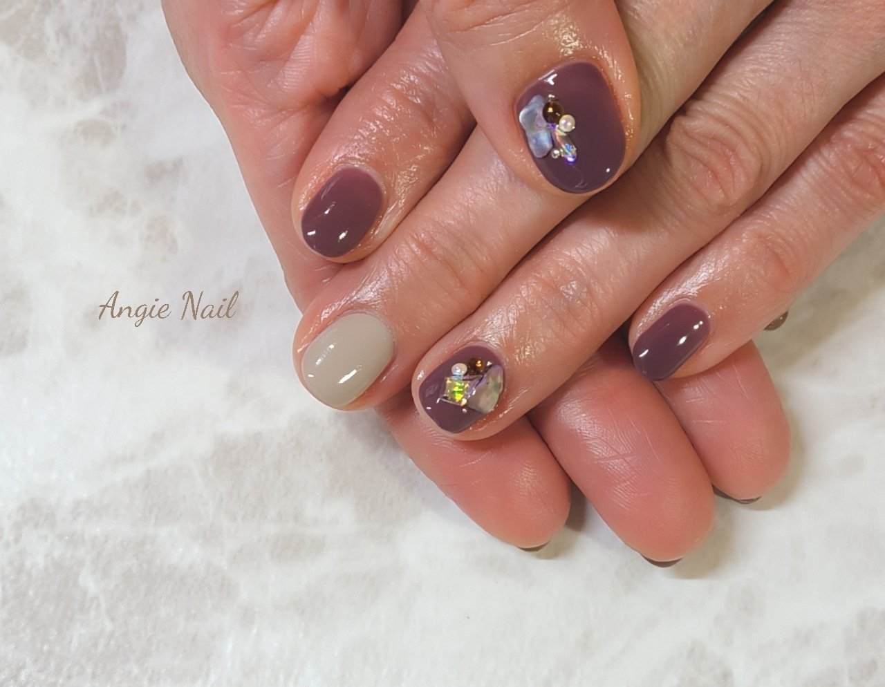 秋 冬 オールシーズン オフィス ハンド Angienailのネイルデザイン No ネイルブック