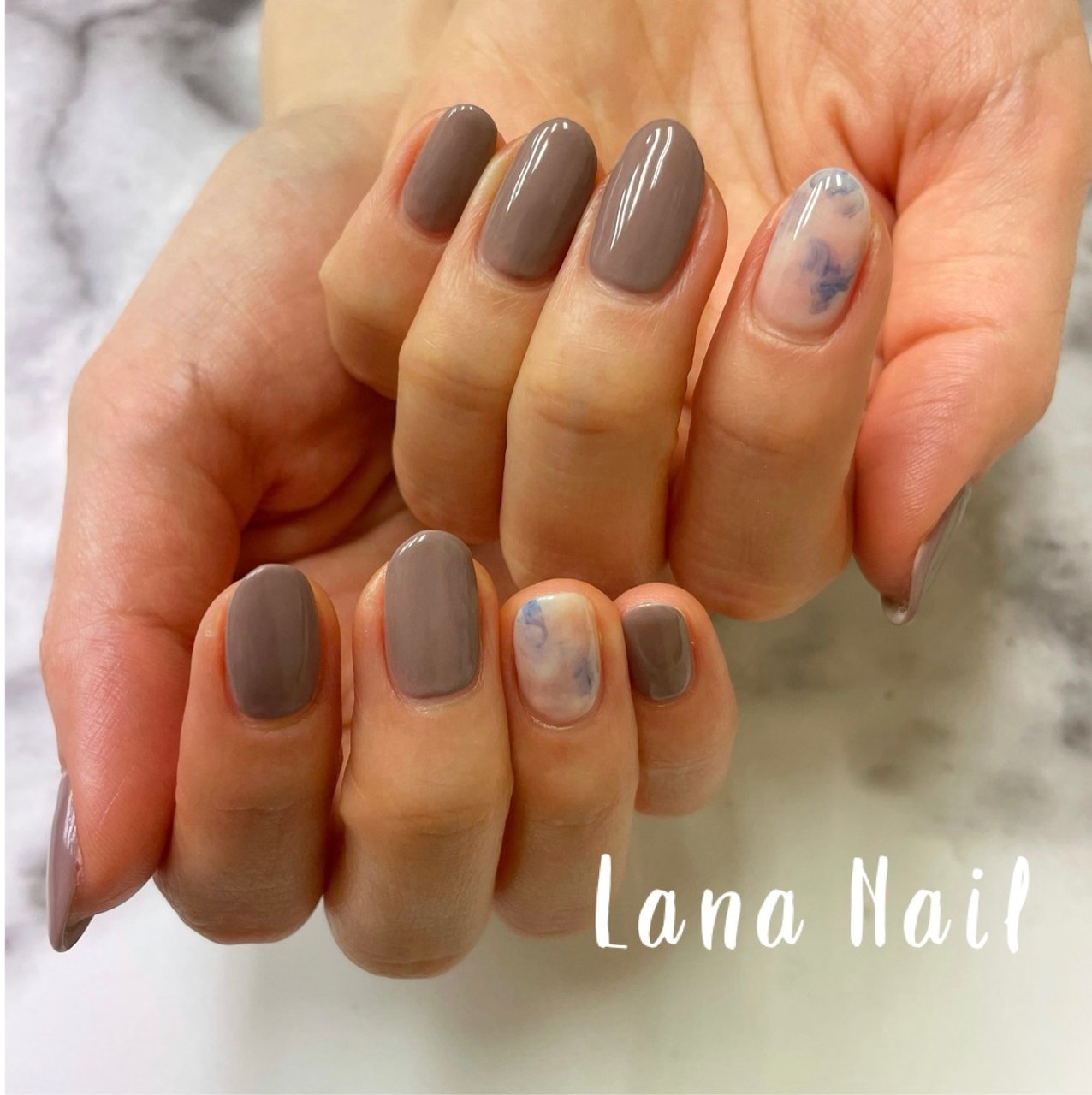 ピンク 水色 グレージュ お客様 Lana Nailのネイルデザイン No ネイルブック