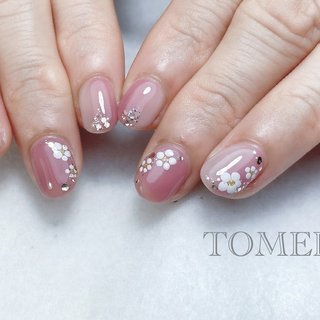 おすすめ順 ショート 梅の花ネイルのネイルデザイン ネイルブック