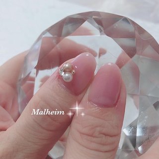 おすすめ順 ジェルネイル パールビジューネイルのネイルデザイン ネイルブック