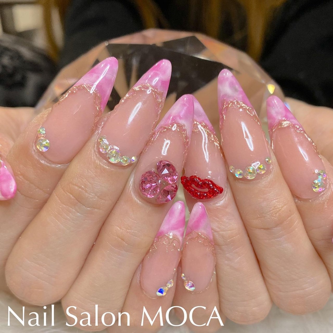春 卒業式 ブライダル パーティー ハンド Nail Salon Mocaのネイルデザイン No ネイルブック