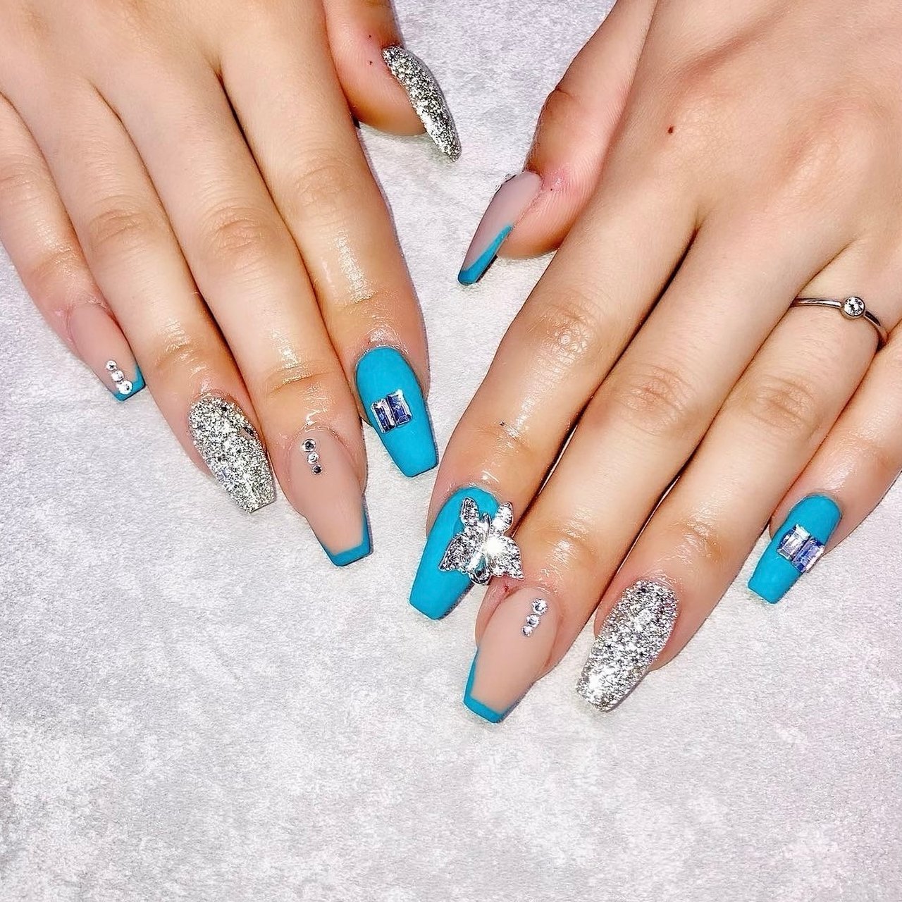 夏 海 ブライダル パーティー ハンド Private Nailsalon Ludianのネイルデザイン No ネイルブック