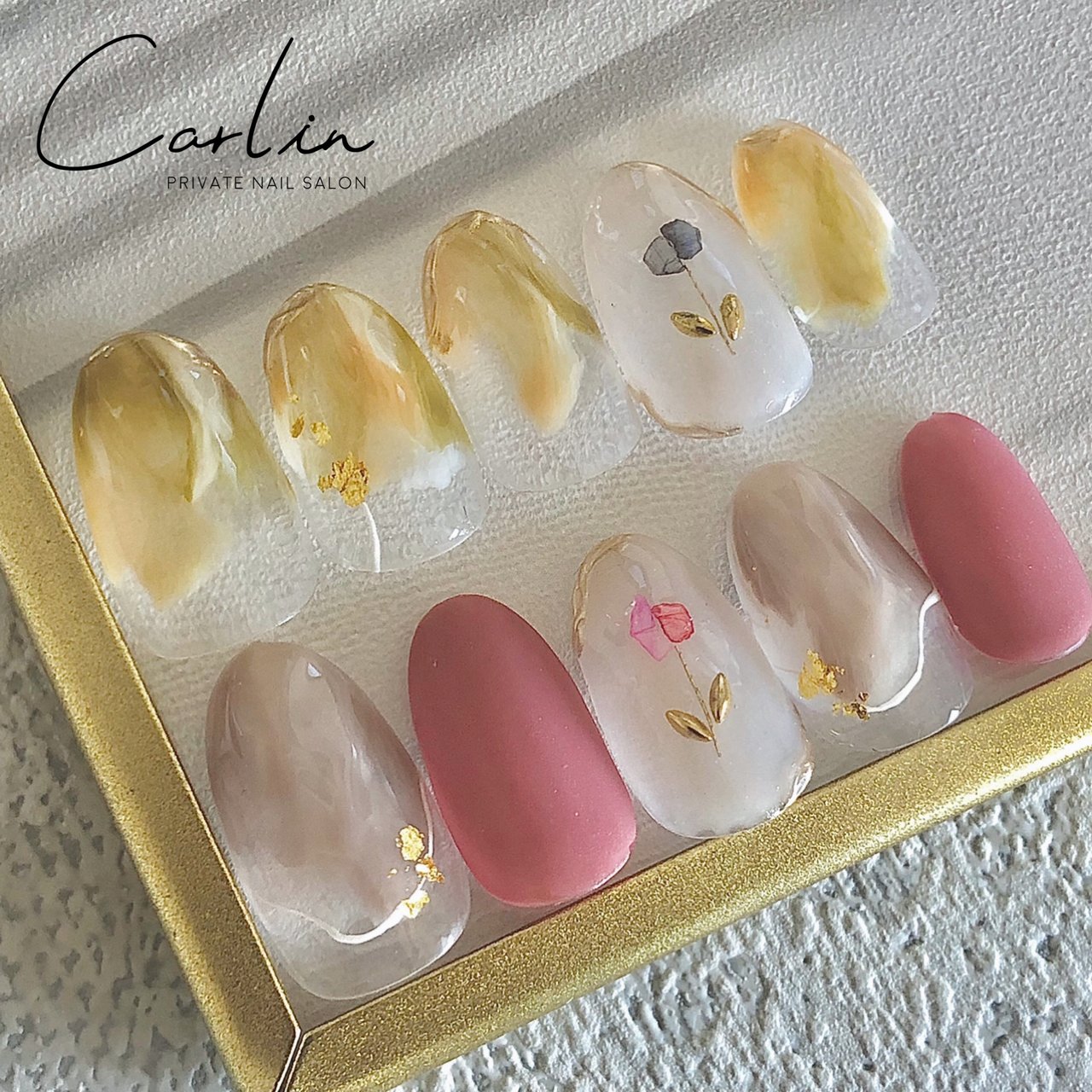 春 パーティー デート 女子会 ハンド Carlin 八尾市自宅ネイルサロン のネイルデザイン No ネイルブック