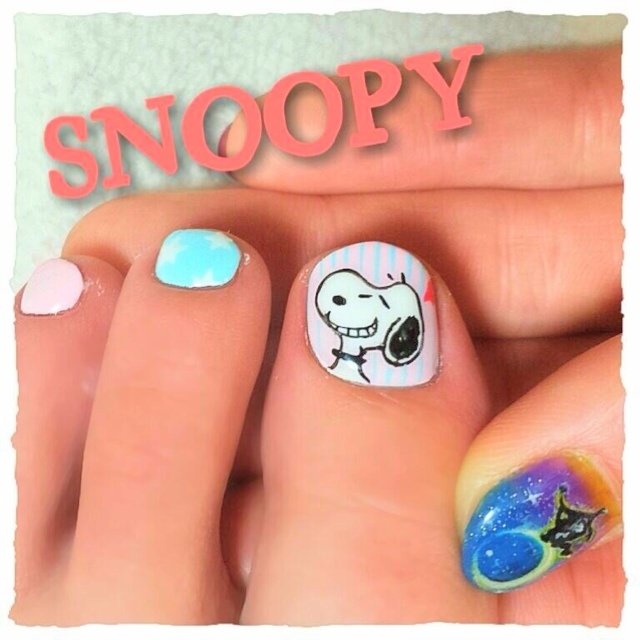 フット キャラクター ジェル Masuucarponeのネイルデザイン No ネイルブック