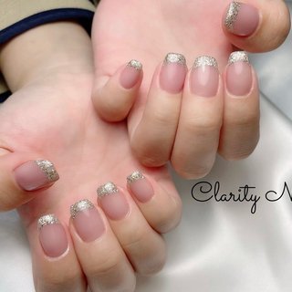 フレンチ+オプションベースカラー💅✨ 
#ジェルネイル#ネイル#nail#シンプル#持ち込みアート#天王寺#阿倍野#プライベートサロン#ネイルサロン#秋ネイル#冬ネイル#水彩アート#アートし放題#定額デザイン#シンプル#ニュアンス#ニュアンスネイル#ちゅるんネイル#オフィスネイル#フィルイン一層残し#フィルイン#フットネイル#foot#hand#spring#summer#autumn#winter#privatesalon #秋 #冬 #オールシーズン #ハンド #フレンチ #ラメ #ピンク #シルバー #ジェルネイル #お客様 #Clarity Nail #ネイルブック