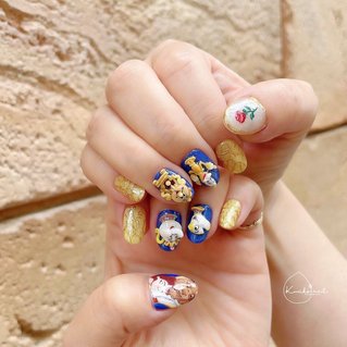 おすすめ順 ネイビー ディズニーネイルのネイルデザイン ネイルブック