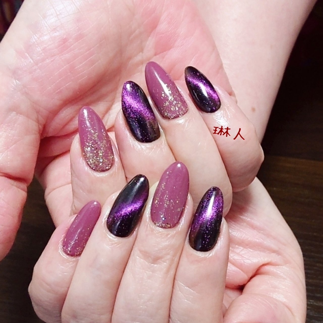 オールシーズン ハンド グラデーション ラメ ワンカラー 琳人 のネイルデザイン No ネイルブック