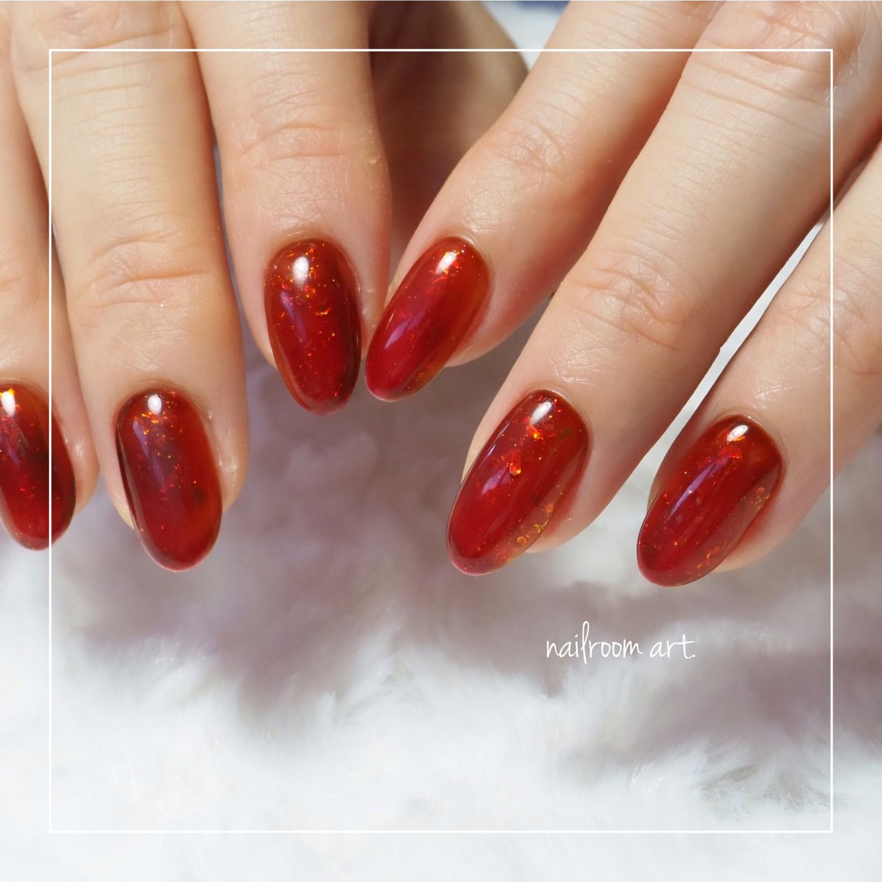 秋 冬 ハンド シンプル ホログラム Nail Room Art のネイルデザイン No ネイルブック