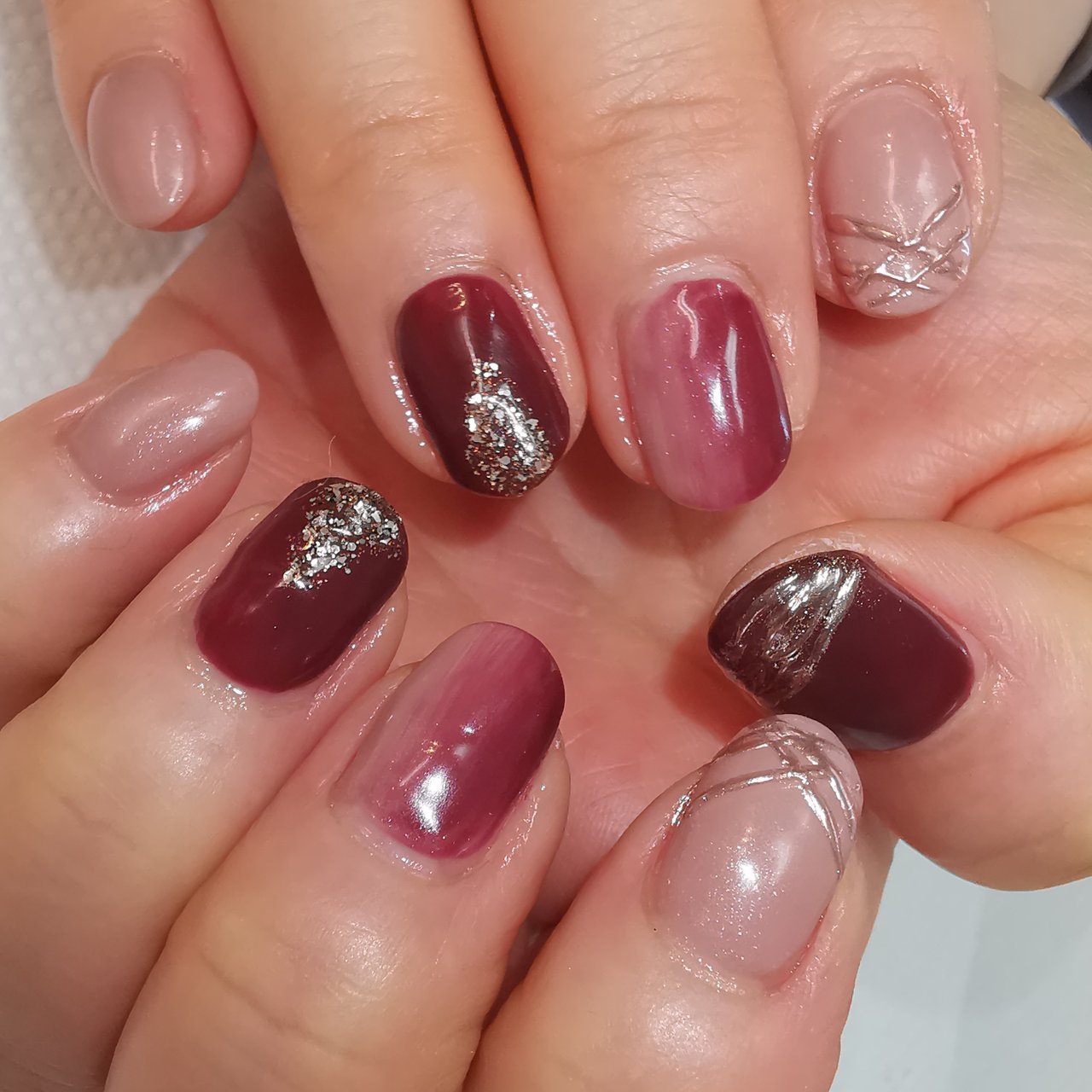 秋 冬 成人式 パーティー ハンド Reveのネイルデザイン No ネイルブック