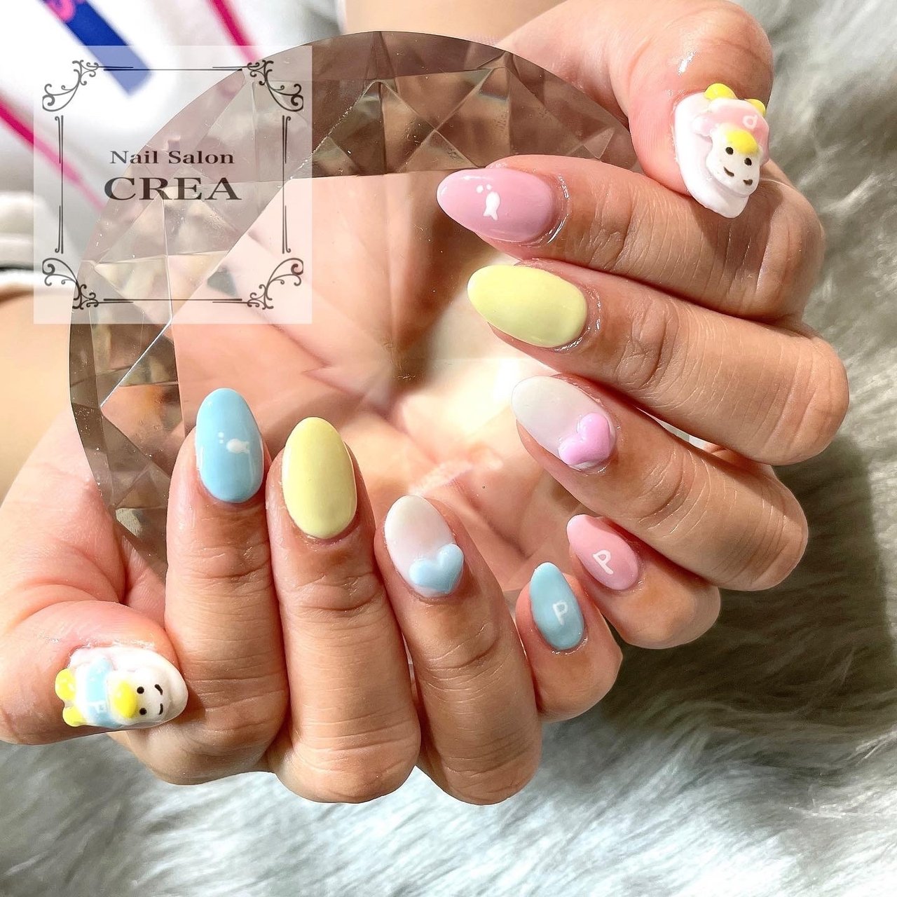 オールシーズン ハンド キャラクター 3d ジェルネイル Nailsaloncreaのネイルデザイン No ネイルブック