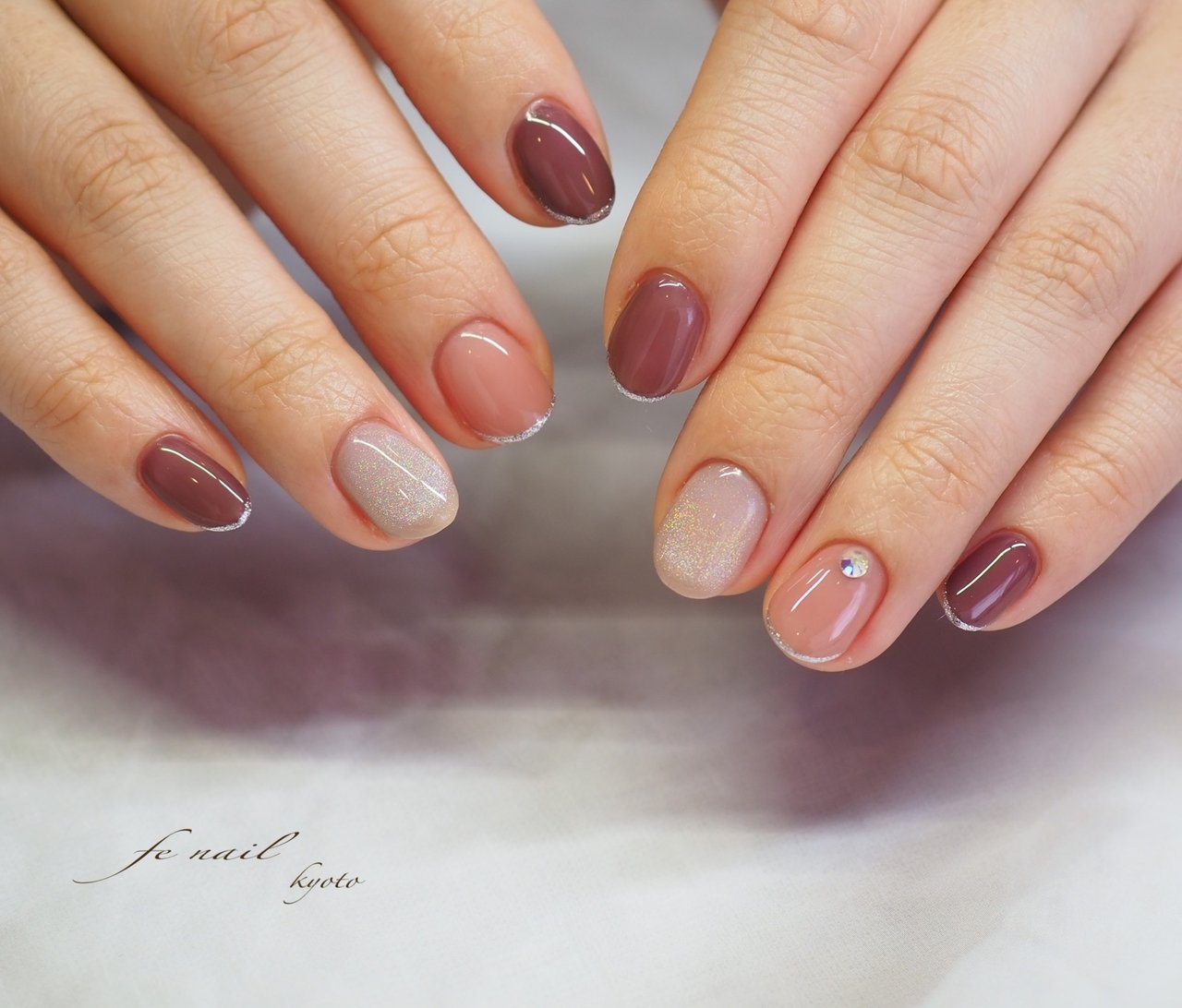 冬 オフィス 女子会 ハンド ラメ Fenailのネイルデザイン No ネイルブック