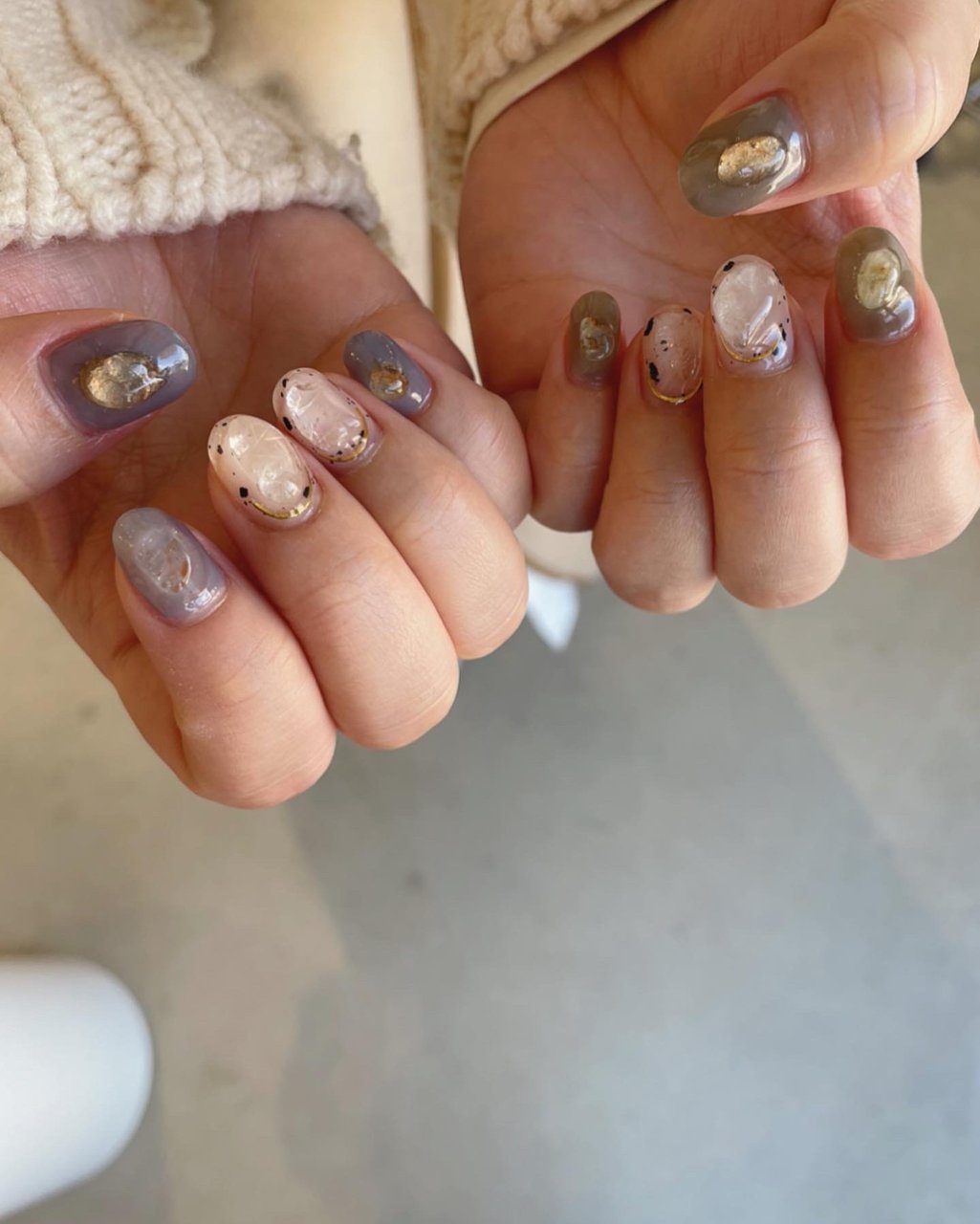 冬 オールシーズン ハンド シンプル ラメ Rafino Nailのネイルデザイン No ネイルブック