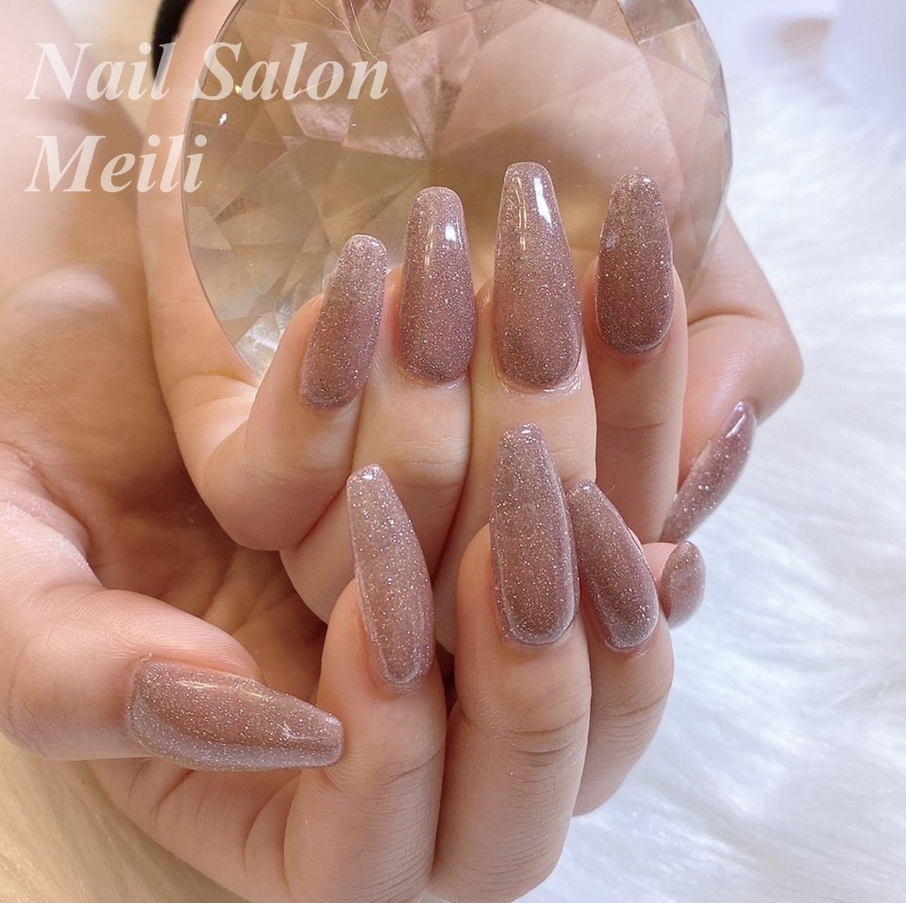 オールシーズン ハンド シンプル ロング ジェルネイル Nail Salon Meili 埼玉日進のネイルデザイン No ネイル ブック