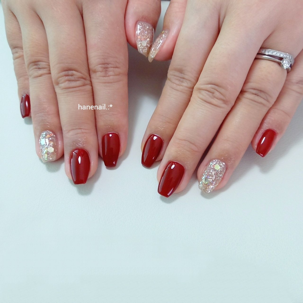 オールシーズン 卒業式 入学式 パーティー ハンド Hane Nailのネイルデザイン No ネイルブック