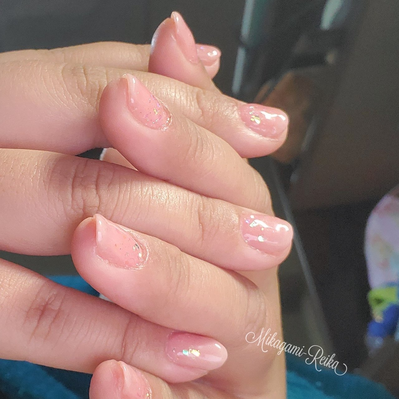 春 入学式 ブライダル 女子会 ハンド 水鏡 零華のネイルデザイン No ネイルブック