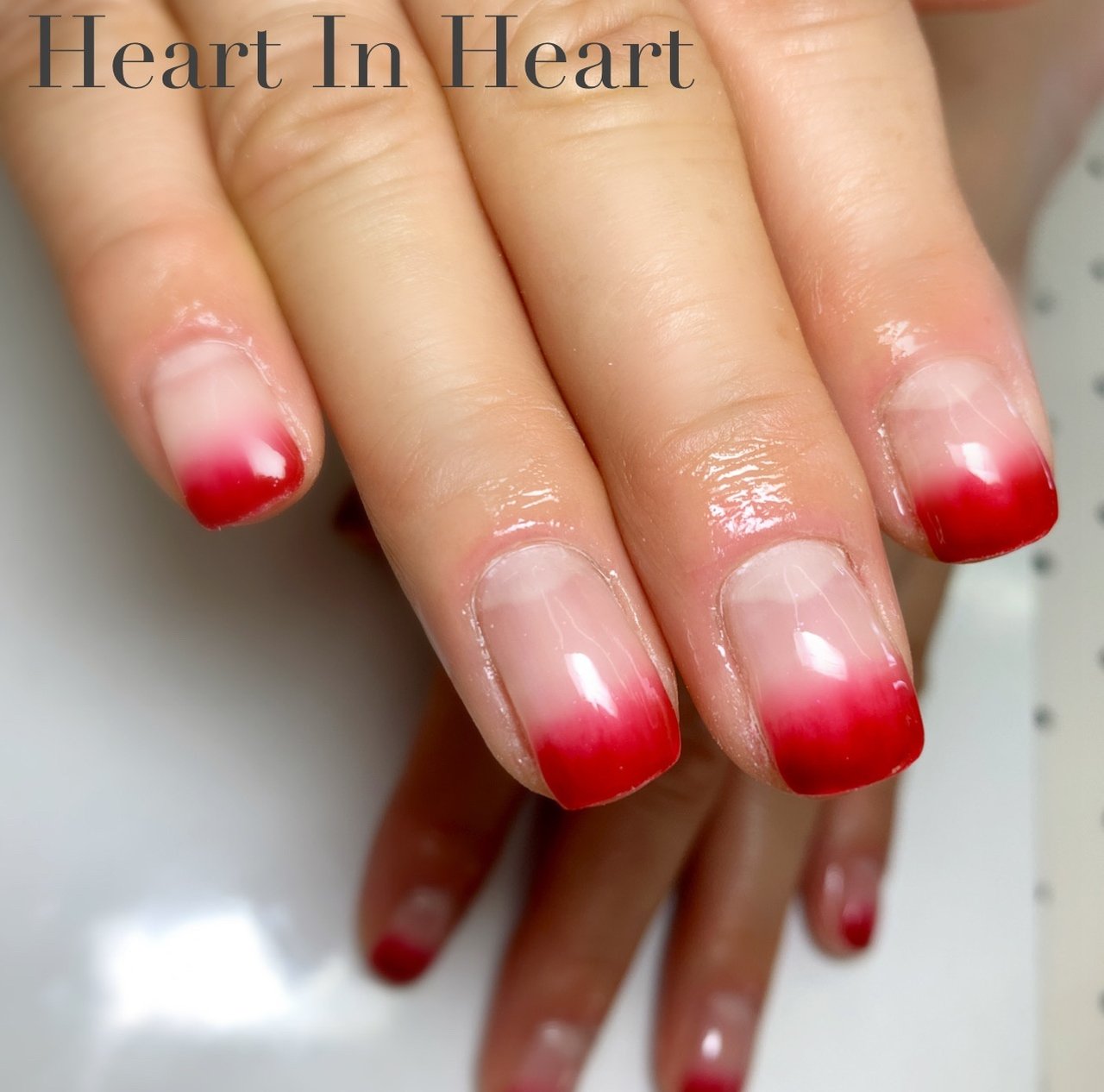 オールシーズン オフィス ハンド シンプル グラデーション Heart In Heartのネイルデザイン No ネイルブック
