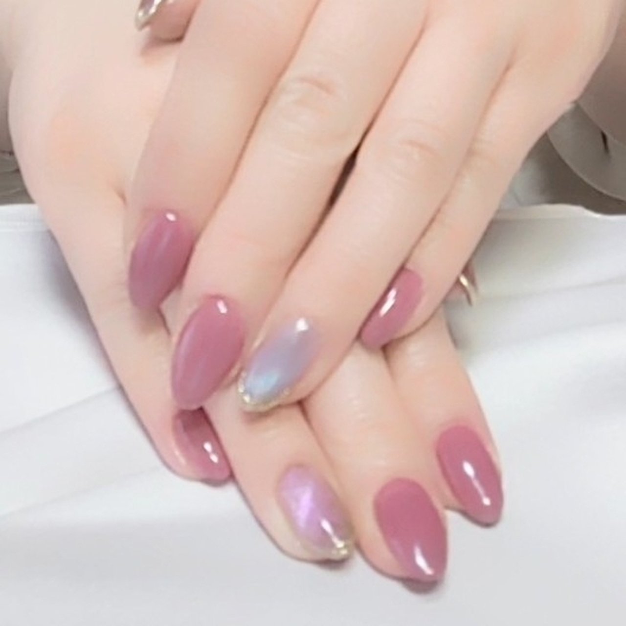 オールシーズン 女子会 ワンカラー マグネット ピンク Nail Oasis Easeのネイルデザイン No 704 ネイルブック