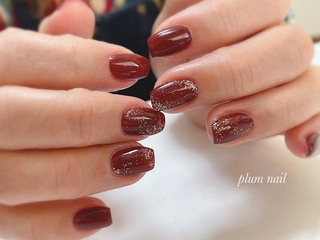 オールシーズン ハンド シンプル ラメ ワンカラー 東大和市 プラムネイル Plum Nail のネイルデザイン No ネイルブック