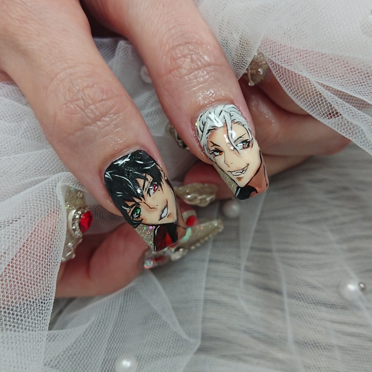 ヒプノシスマイク 碧棺左馬刻 痛ネイルチップ