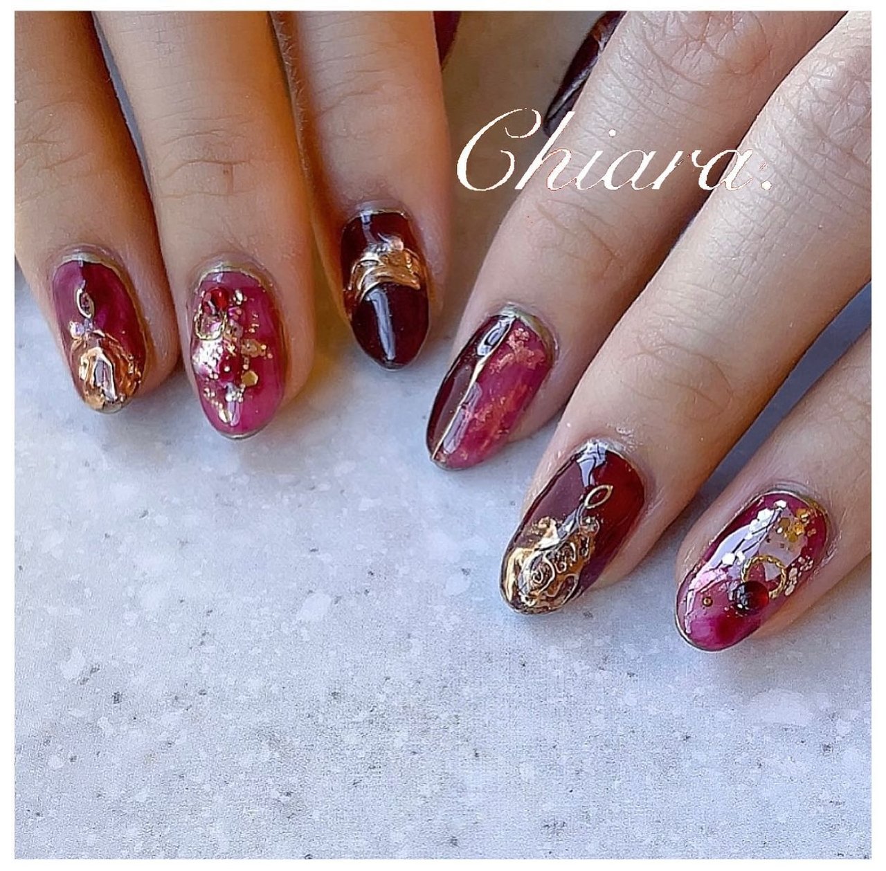 YokoShikata♡ｷｱﾗのネイルデザイン[No.7021784]｜ネイルブック