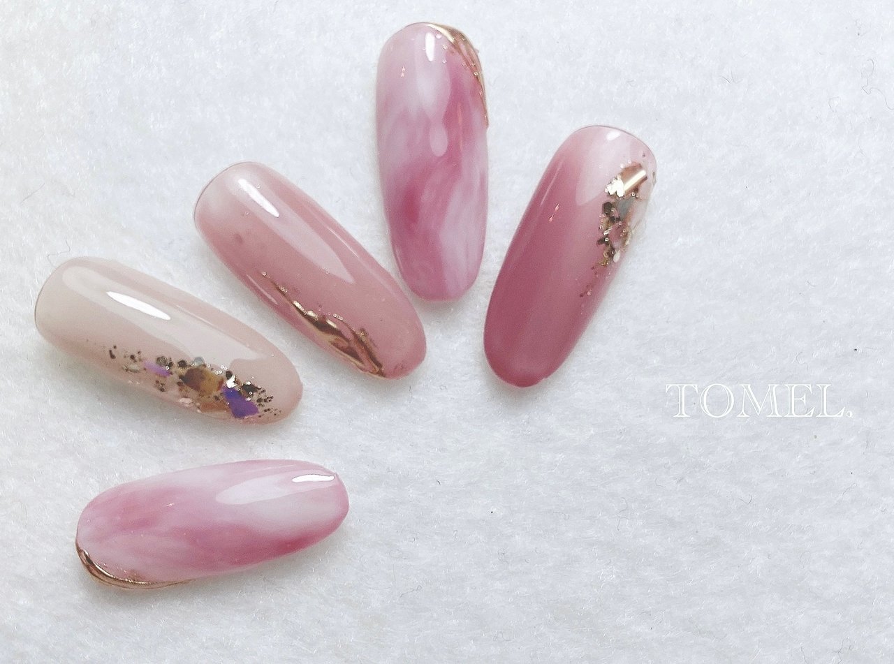 春 オールシーズン オフィス デート ハンド プライベートネイルサロン Tomel トメルのネイルデザイン No ネイルブック