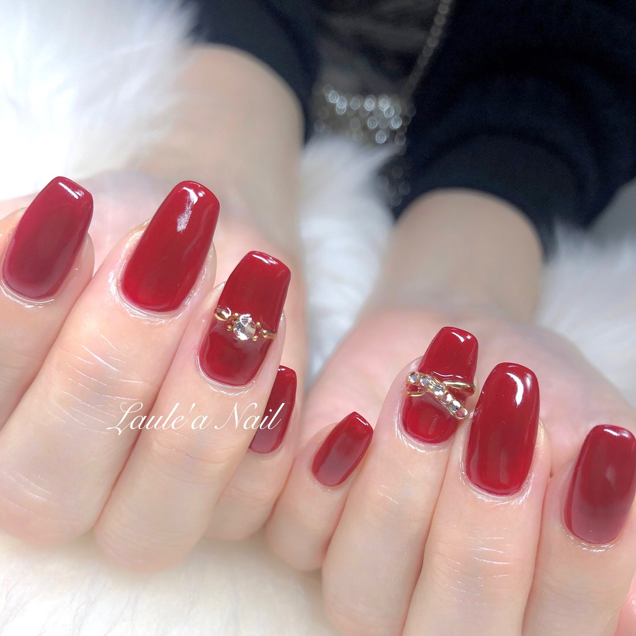 冬 オールシーズン バレンタイン デート ハンド Junkoinoueのネイルデザイン No ネイルブック