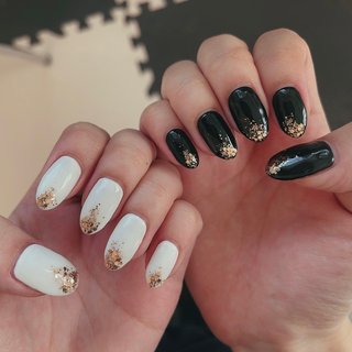 モノクロのネイルデザイン ネイルブック