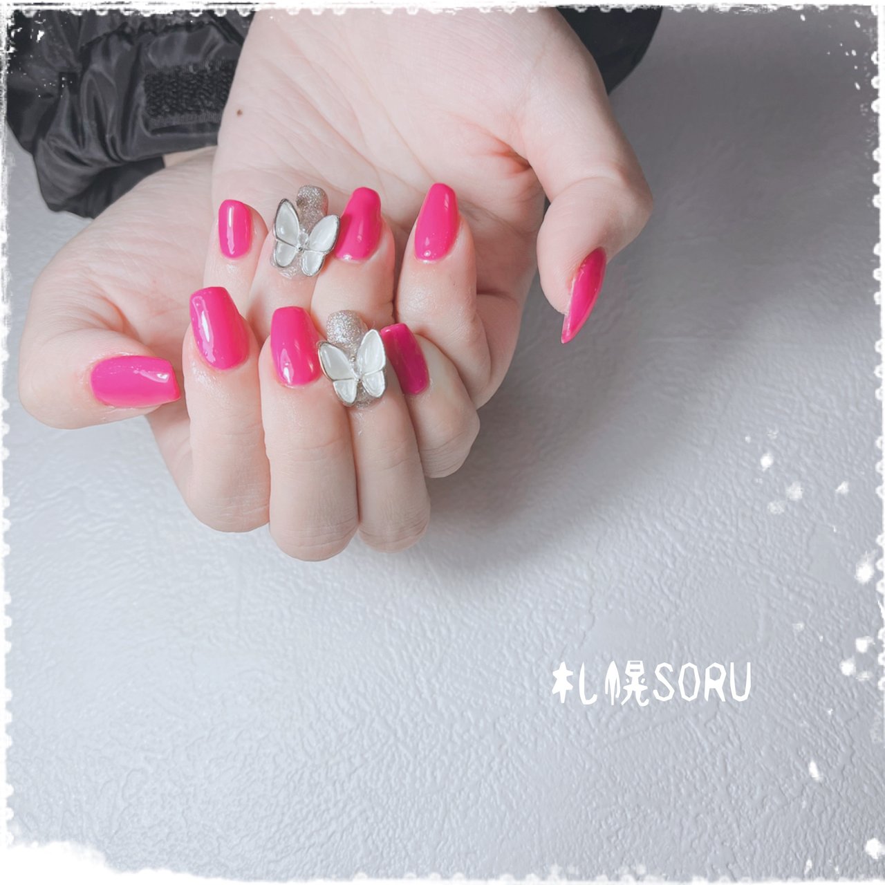 オールシーズン バレンタイン ハンド ニュアンス バイカラー ネイルサロン 札幌soruのネイルデザイン No ネイルブック