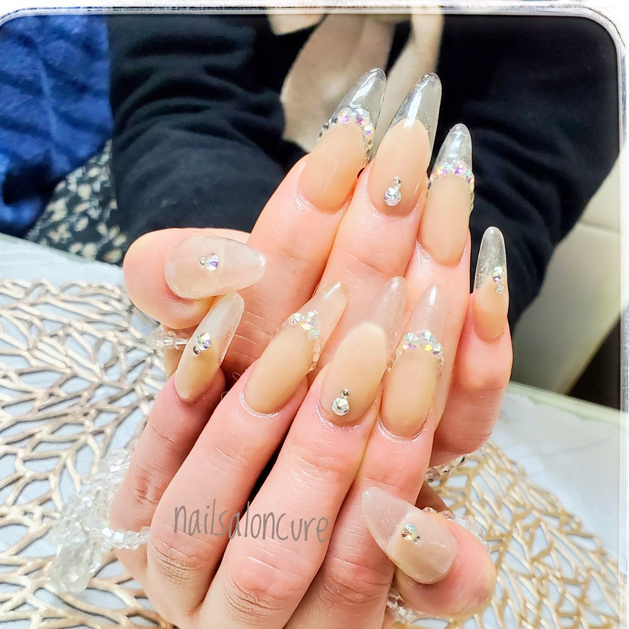 ブライダル パーティー ハンド シンプル フレンチ Nailsaloncureのネイルデザイン No ネイルブック