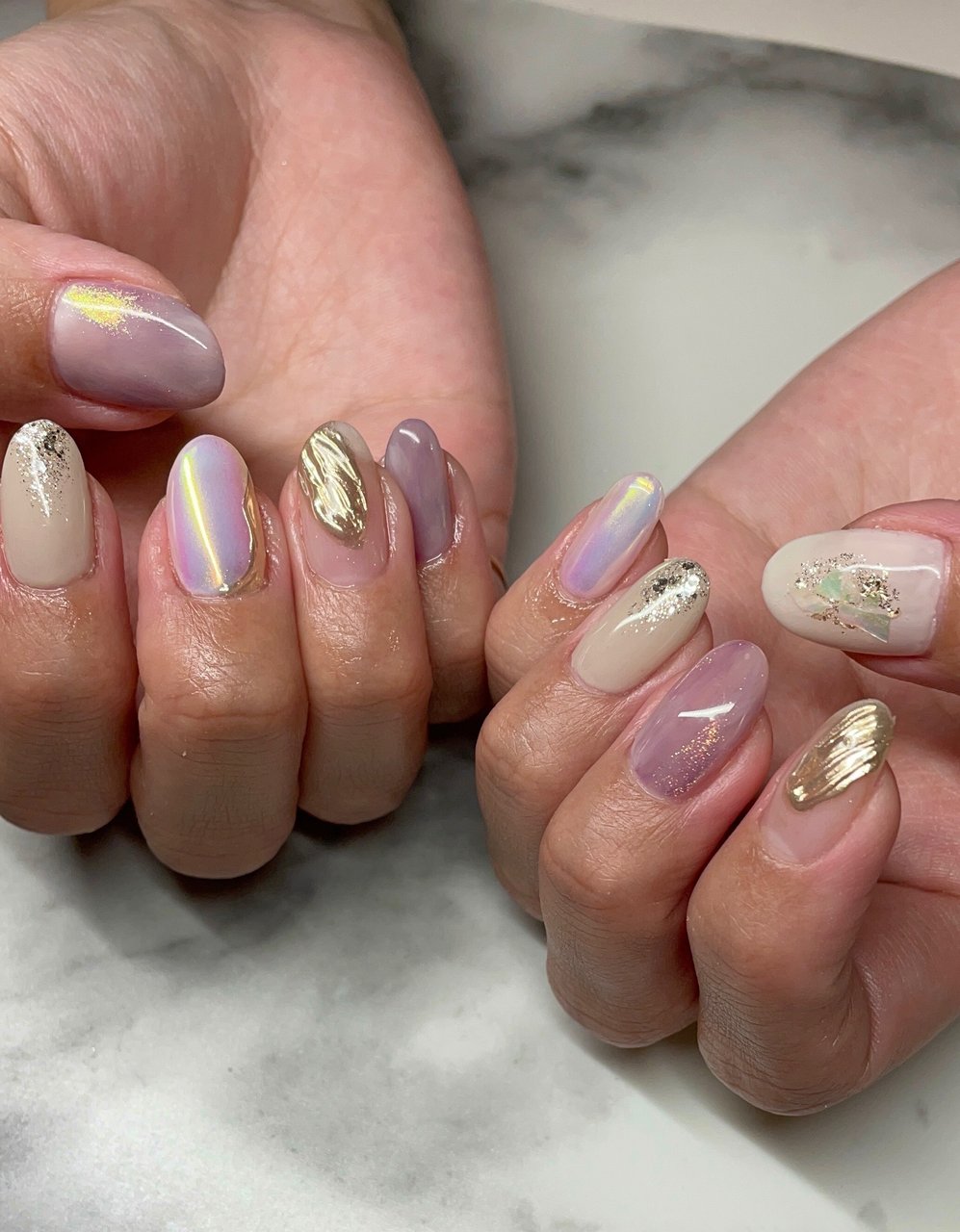 オールシーズン ブライダル パーティー 女子会 ハンド 神戸 A Modo Mio 小山 紗千恵のネイルデザイン No ネイルブック