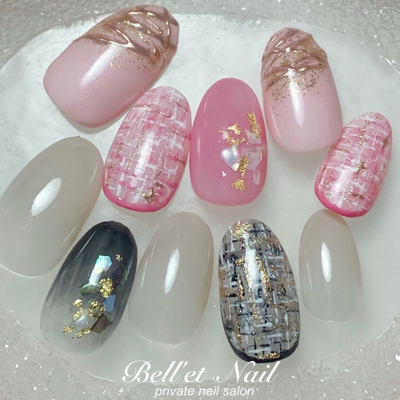 冬 ハンド グラデーション ワンカラー チェック Bell Et Nail ネイリストayakoのネイルデザイン No ネイル ブック