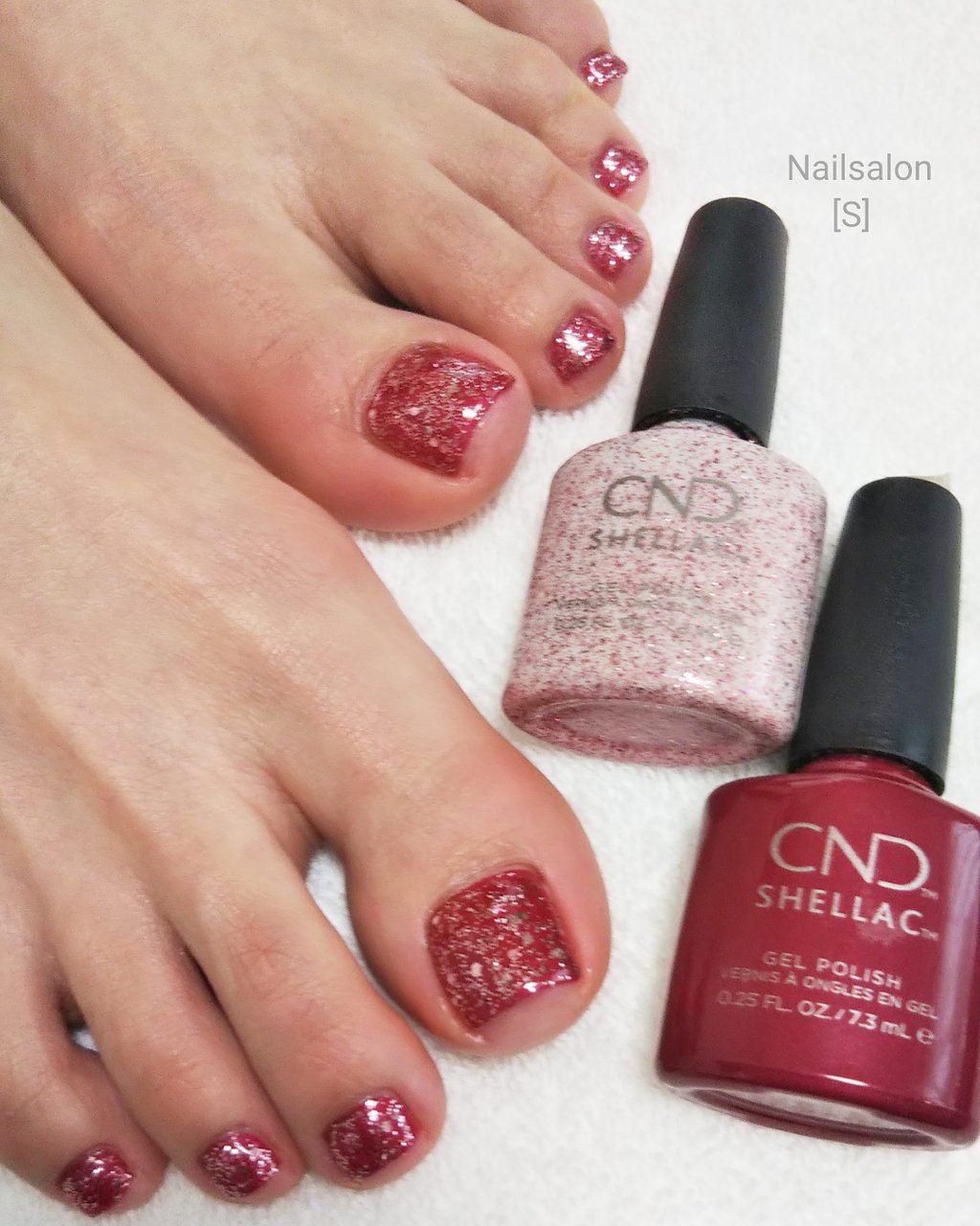 オールシーズン フット シンプル ラメ ワンカラー シェラックネイル専門店 S のネイルデザイン No ネイルブック