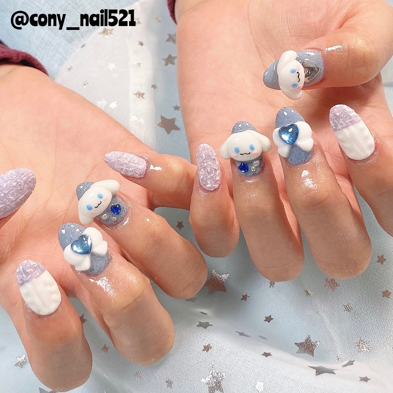 ハンド/痛ネイル/キャラクター/3D/ホワイト - CONY NAILのネイル