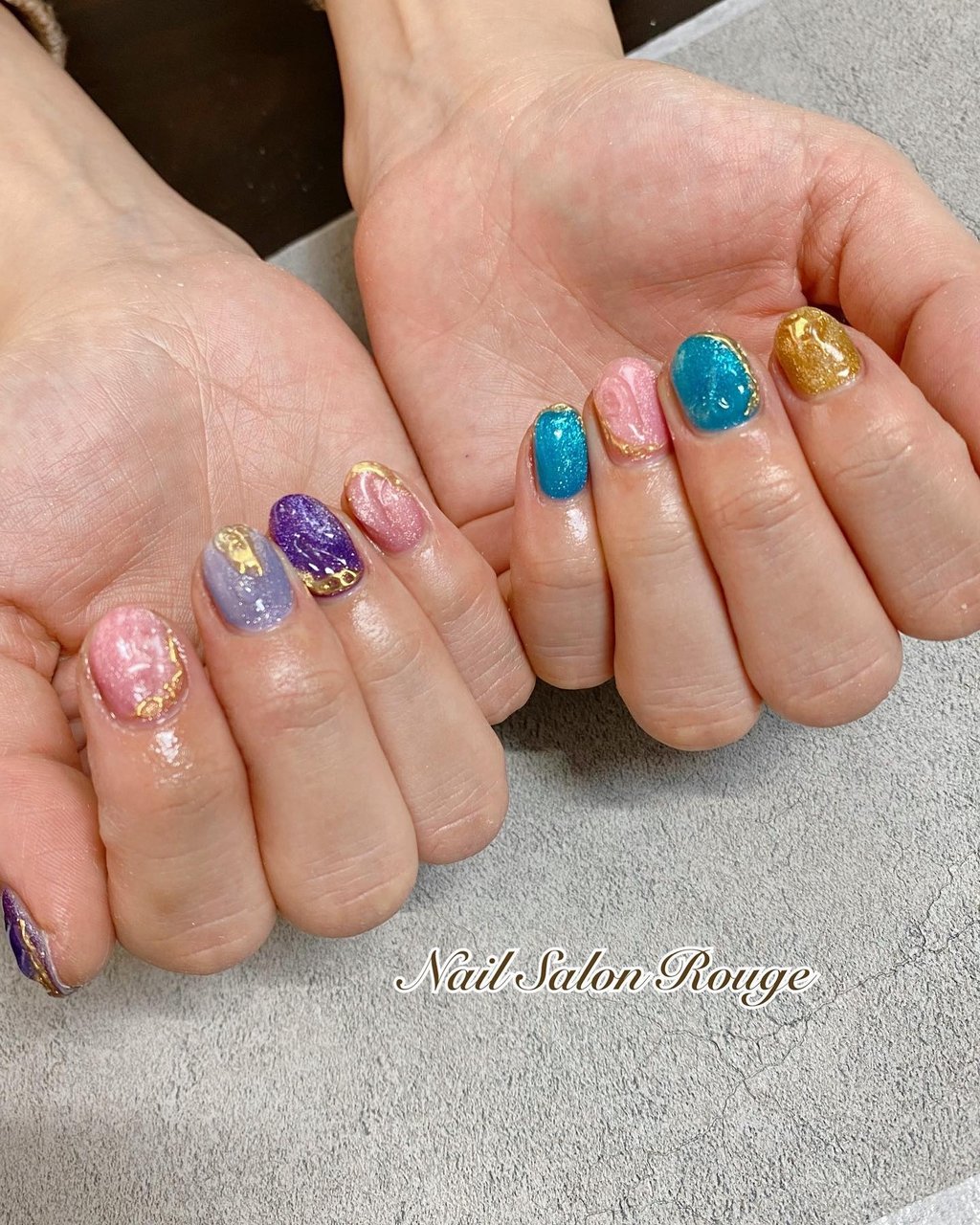 オールシーズン 海 リゾート 女子会 ハンド 郡山 Nail Salon Rougeのネイルデザイン No ネイルブック