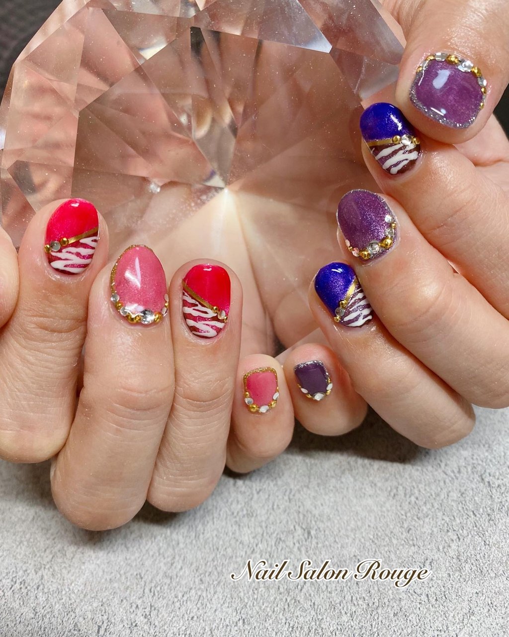 夏 オールシーズン 成人式 女子会 ハンド 郡山 Nail Salon Rougeのネイルデザイン No ネイルブック
