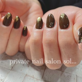 こげ茶のネイルデザイン ネイルブック