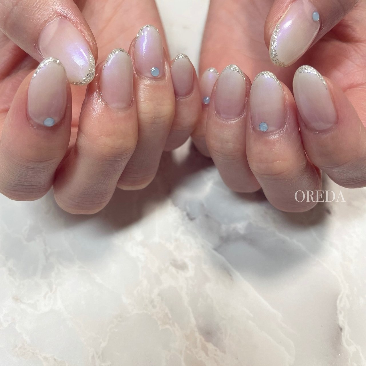 冬 オールシーズン ハンド シンプル グラデーション Oreda Nailsalonのネイルデザイン No ネイルブック