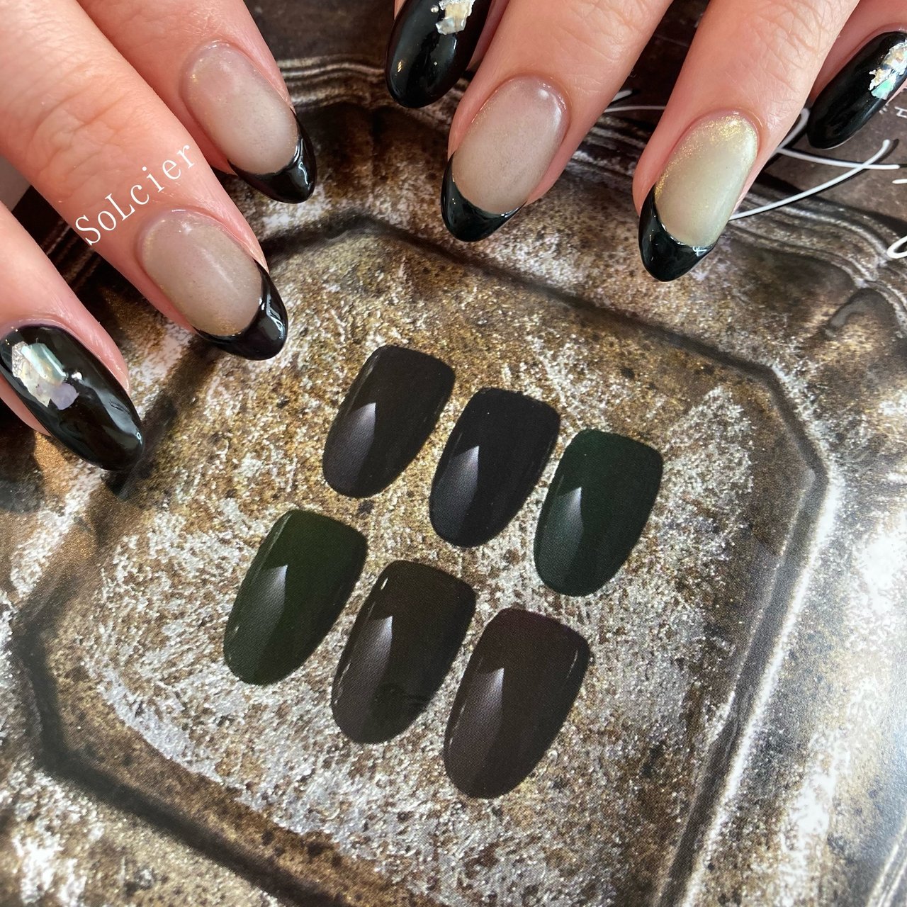 Ash color frenchネイルチップ Ash color frenchネイルチップ ネイルチップ 両面テープ